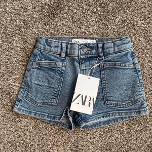 Zara Kids Blue Denim Shorts